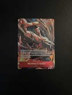 Monkey D Garp Alt Art OP13-016 Carrying on His Will - One Piece English TCG - Image 1