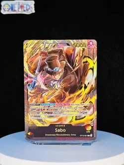 One Piece Card Game 🏴‍☠ST13-001 Sabo "Leader" LP Alt Art Foil ENGLISH - Image 1