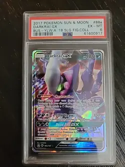 2017 Pokemon Sun & Moon – Burning ShadowsDarkrai GX – PSA 6Card #88a - Image 1