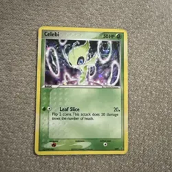 Pokemon TCG Celebi Nintendo Black Star Promos 29 Holo Promo Card LP - Image 2