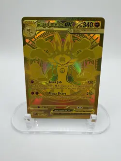 Pokemon TCG-Mega Lucario EX Mega Evolutions-188/132 Hyper Rare Gold Card 🤩 - Image 1