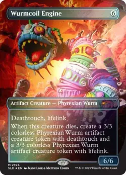 MTG English Wurmcoil Engine (2196) (Rainbow Foil) NM Foil Secret Lair - Image 1