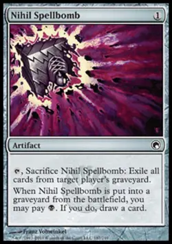 MTG English Nihil Spellbomb NM Foil Scars of Mirrodin - Image 1