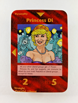 Princess Di, Diana - Illuminati New World Order CCG card (1994) Limited NWO INWO - Image 1