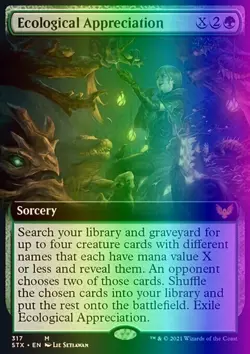 MTG Ecological Appreciation (317/423) Strixhaven School of Mages LP FOIL - Image 1