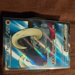 Great Tusk EX 230/198 Ultra Rare Full Art Scarlet & Violet Pokemon Card NM Mint - Image 4