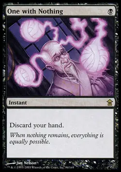 MTG Magic the Gathering One with Nothing (84/170) Saviors of Kamigawa LP - Image 1