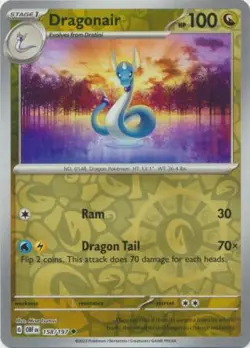 Dragonair 158/197 Reverse Holo | Obsidian Flames | Pokemon Card - Image 1