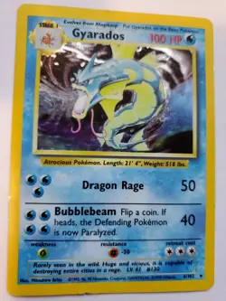 Gyarados Base Set Pokemon Card WOTC - Image 1