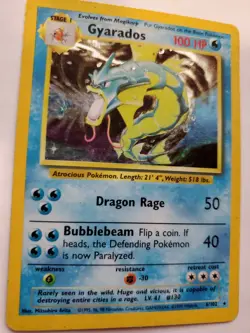 Gyarados Base Set Holo Pokemon Card WOTC - Image 1