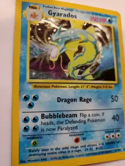 Gyarados Base Set Holo Pokemon Card WOTC - Image 5
