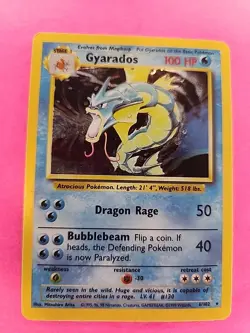 Gyarados Base Set Holo Pokemon Card WOTC - Image 1