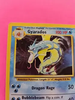 Gyarados Base Set Holo Pokemon Card WOTC - Image 3