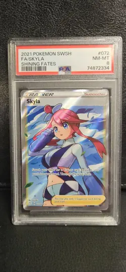 Pokemon TCG Skyla 072/072 Shining Fates Ultra Rare Full Art - Image 1