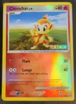 Chimchar 56/100 Stamped Majestic Dawn Pokemon TCG - Image 1