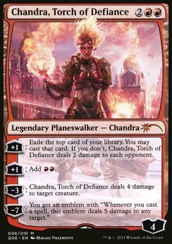 MTG Chandra, Torch of Defiance (6/10) Pioneer Challenger Decks 2021 NM - Image 1