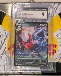 Pokemon TCG Darkrai V Astral Radiance 098/189 Holo Rare CGC 9 Mint - Image 1
