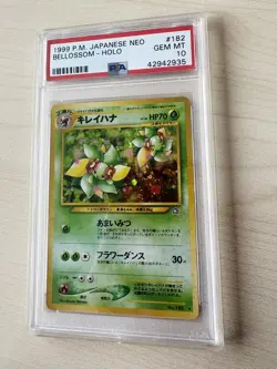 Pokemon Bellossom Japanese Neo Genesis No. 182 PSA 10 Gem Mint Holo - Image 3