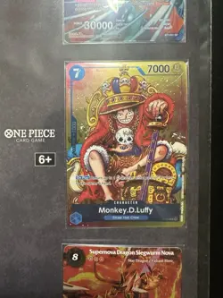 Promo Sheet One Piece TCG Monkey. D. Luffy P-043 convention exclusive sealed - Image 1