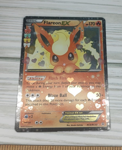 Pokemon Flareon EX Full Art Holo Ultra Rare RC6/RC32 Generations Radiant Card - Image 1