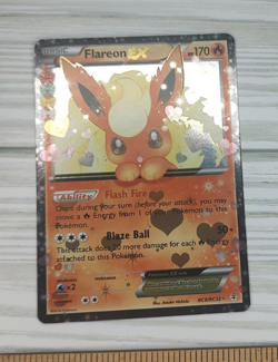 Pokemon Flareon EX Full Art Holo Ultra Rare RC6/RC32 Generations Radiant Card - Image 2