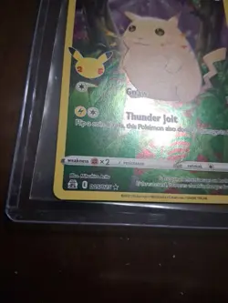 Pikachu 5/25 Pokemon Celebrations 25th Anniversary Set Full Art Card - Image 3