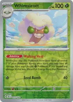 Whimsicott 15/162 Reverse Holo | Temporal Forces | Pokemon Card - Image 1
