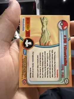 Ninetales 38 Topps TV Animation Blue Logo Pokemon Card Regular Nm - Image 2