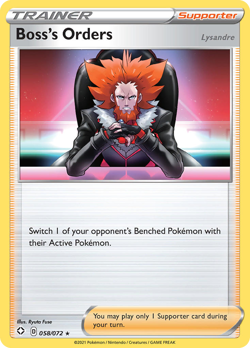 Boss's Orders 58/72 Rare | Shining Fates | Pokemon Card - Image 1