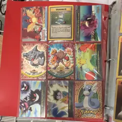 Vintage WotC Pokemon Card Binder 1999-2000 Base Jungle Fossil No Holos LP/NM - Image 4