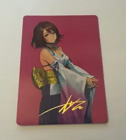 Magic MtG: Yuna, Hope of Spira *Gold-Stamped Art Card* (Final Fantasy / FIN), NM - Image 1