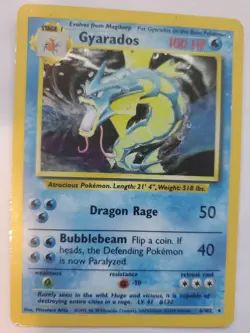 Gyarados Base Set Holo Fossil Pokemon Card WOTC - Image 1