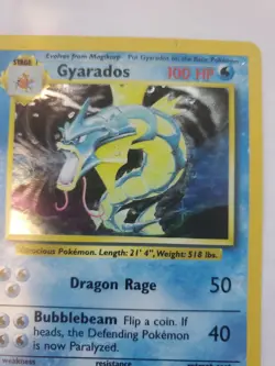 Gyarados Base Set Holo Fossil Pokemon Card WOTC - Image 4
