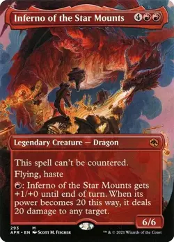 Inferno of the Star Mounts - Borderless - AFR MTG MAGIC - Image 1