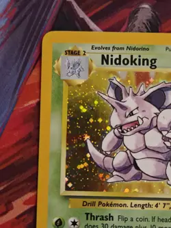 Pokemon TCG 2000 - Nidoking Holo Rare Card - 11/102 Base Set 2 Unlimited - Image 3