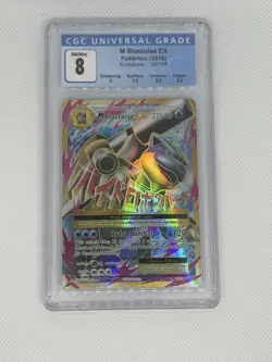 POKEMON TCG XY EVOLUTIONS #102 FULL ART/M BLASTOISE EX CGC 8 - Image 1