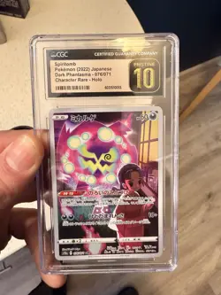 Pokemon Spiritomb 076/071 Dark Phantasma Character Rare Holo CGC Pristine 10 - Image 2