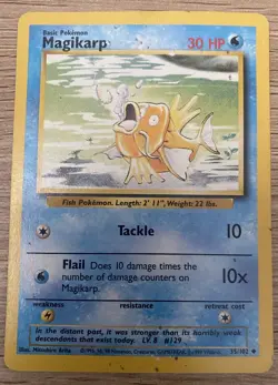 Magikarp 035/102- Base Set Regular MP- Pokemon TCG - Image 1