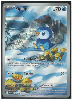 Piplup 098/094 Illustration Rare IR Phantasmal Flames Pokemon TCG Near Mint - Image 1