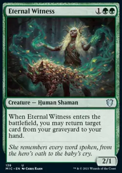 MTG Eternal Witness (138/198) Innistrad Midnight Hunt Commander LP - Image 1