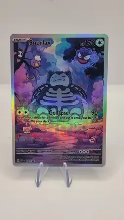 spooky snorlax Pokemon TCG holo ( Fan Art) holo Crd1429 - Image 1