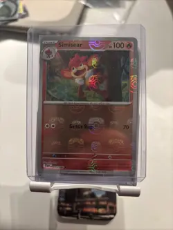 Pokemon TCG Simisear (Master Ball Pattern) 015/086 SV: White Flare Near Mint - Image 1