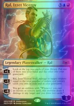 MTG Magic the Gathering Ral, Izzet Viceroy (GR5/40) Mythic Edition LP FOIL - Image 1