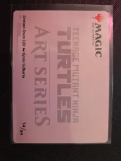 Lessons from Life Art Card (Gold-Stamped Signature) Art Series: T M N T Regular - Image 2