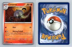Lampent #37/197 SV Obsidian Flames Common Pokemon 2023 TCG Card - Image 1