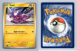 Toxel #71/197 SV Obsidian Flames Common Pokemon 2023 TCG Card - Image 1