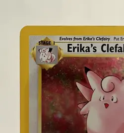 Pokemon TCG Erika's Clefable Gym Heroes Holo Rare Card 3/132- Beautiful Holo - Image 3