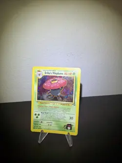 Pokemon TCG Erika's Vileplume Gym Heroes Holo Card 5/132 Vintage Swirl 🌀 MP/HP - Image 2