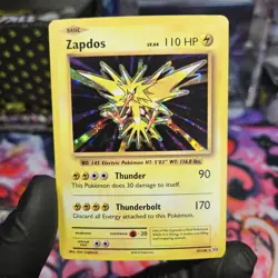 POKEMON ZAPDOS #42/108 RARE HOLOFOIL NM EVOLUTIONS CARD - Image 1