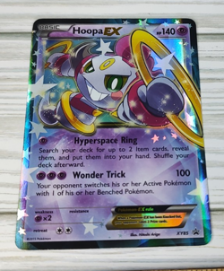 Pokemon TCG Hoopa EX Black Star Promo XY85 Ultra Rare Holo Card Trading - Image 2